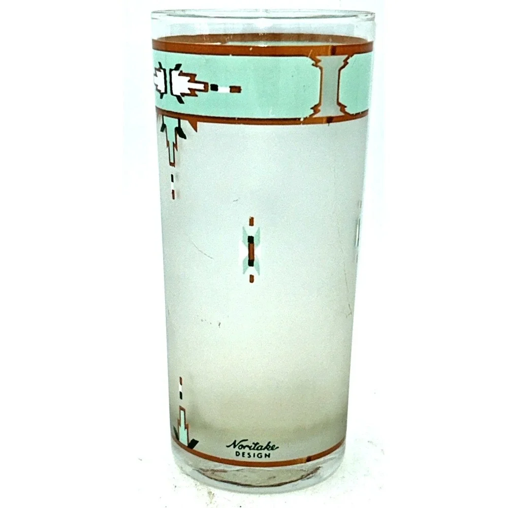 NORITAKE Boulder Ridge 16‎ oz Tumbler Glass Southwestern Ranch Native